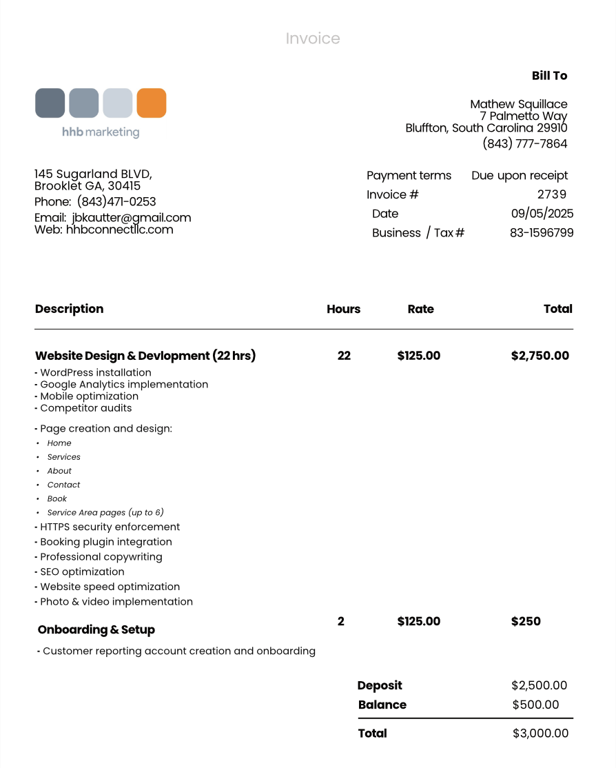 Invoice 2379